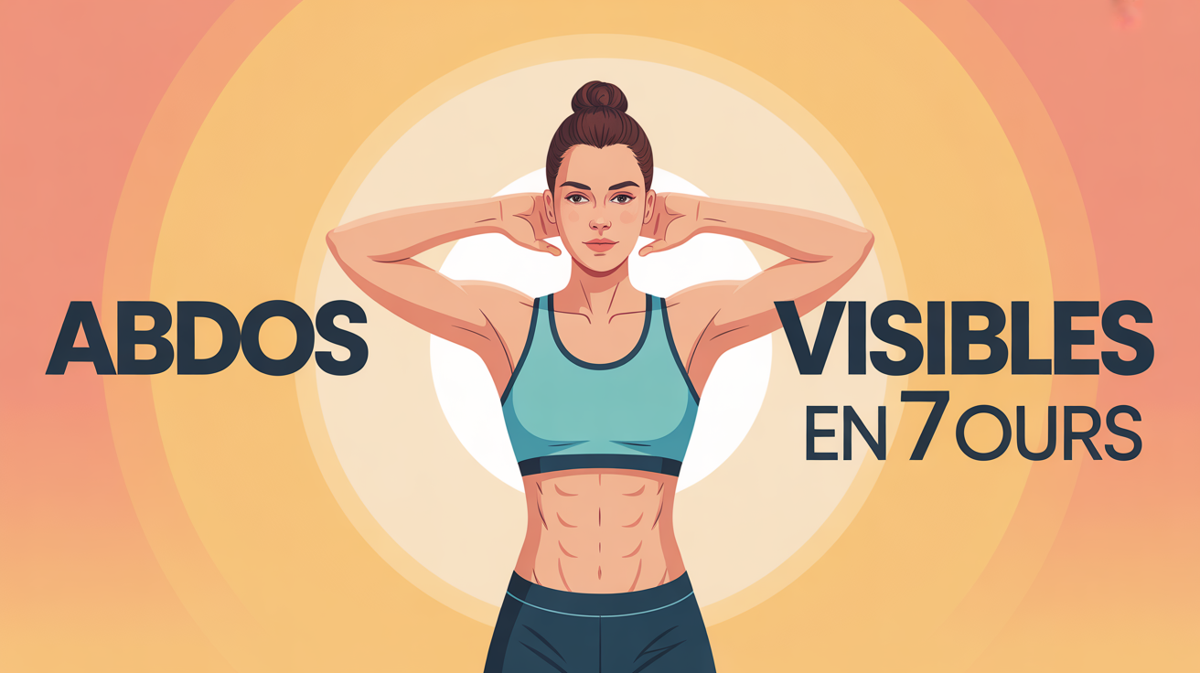 exercice abdos illustration moderne challenge 7 jours