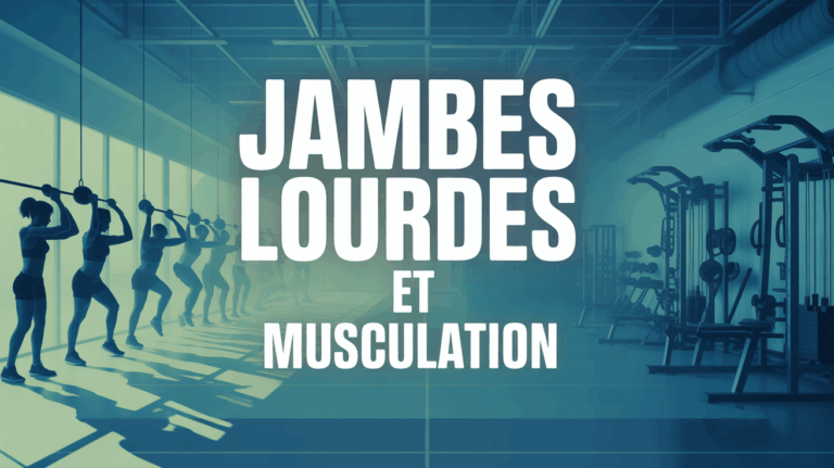 Salle de sport jambes lourdes musculation silhouettes