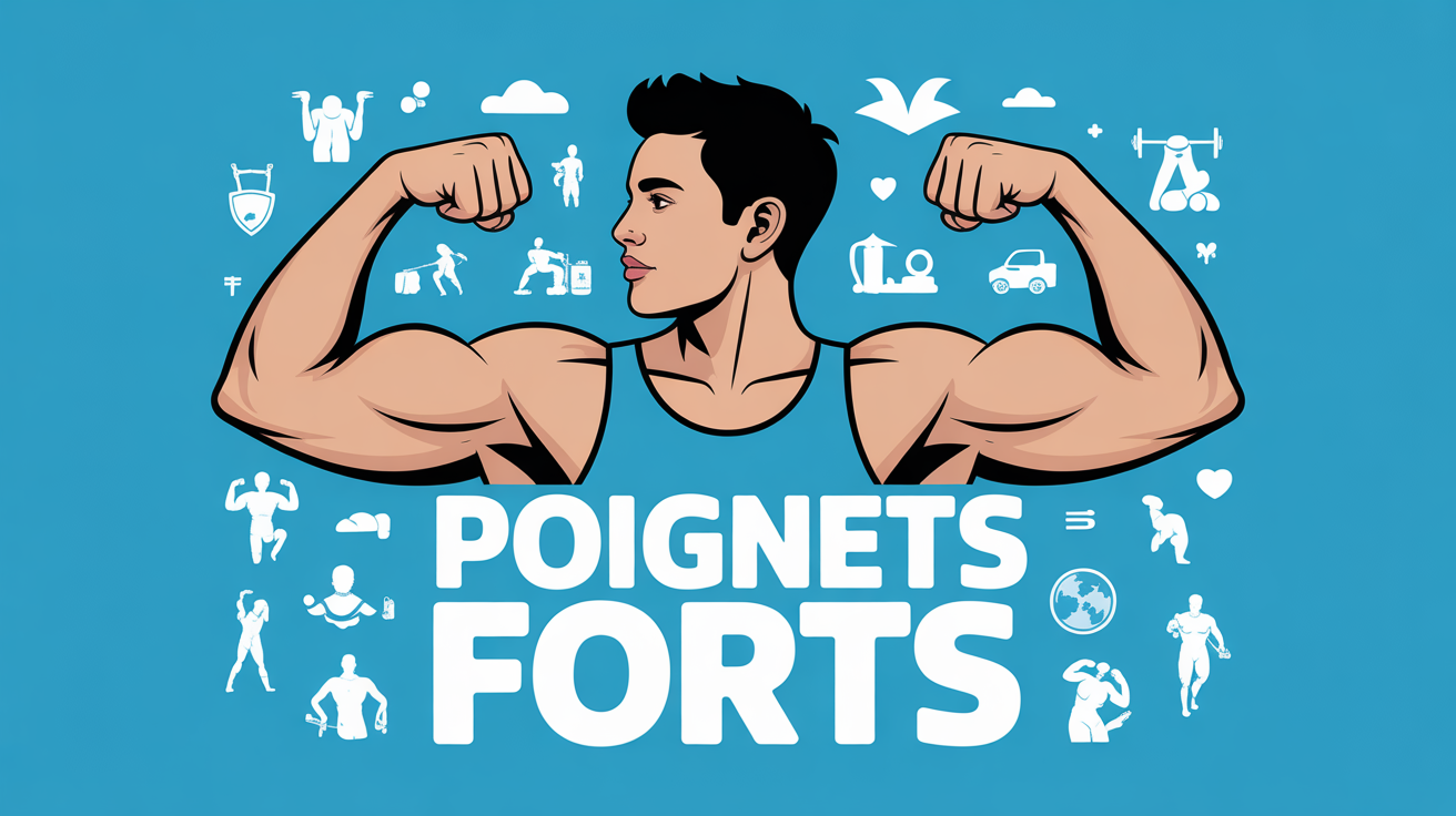 Illustration poignet sport musculation santé