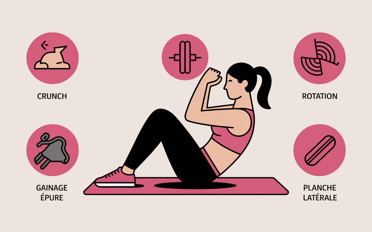programme abdos visibles schema exercices