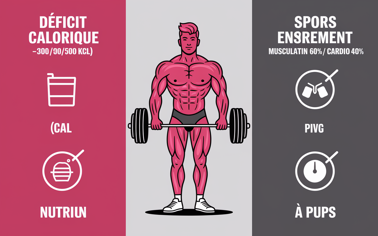 Tableau sèche musculaire déficit protéines entraînement