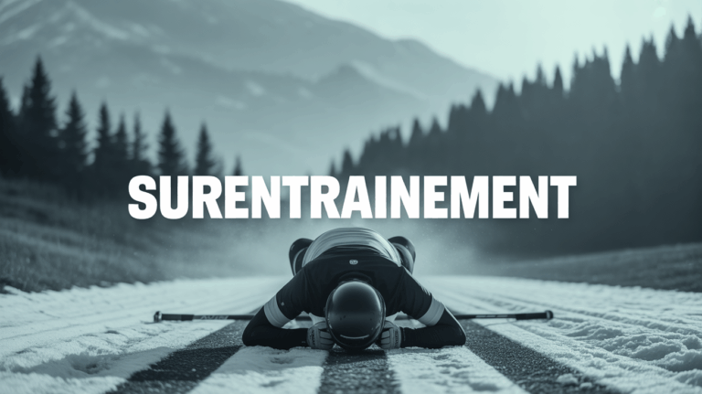 Sportif fatigue sur piste signe surentraînement
