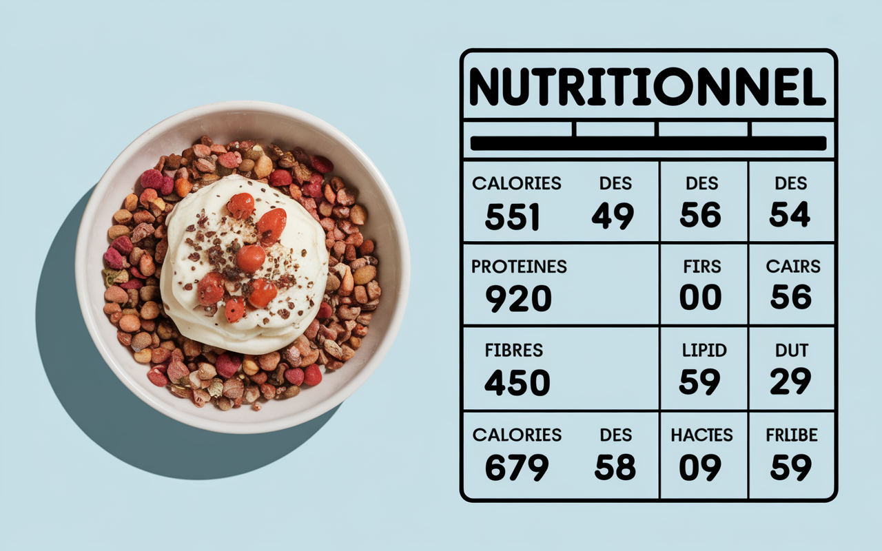 tableau nutritionnel cacahuetes gestion du poids