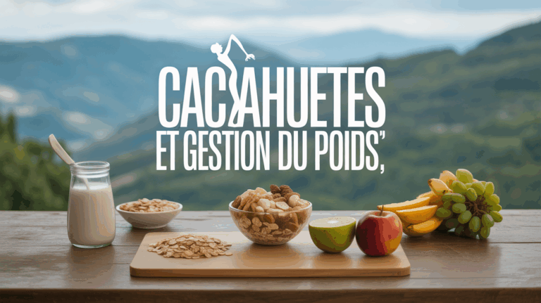 bol cacahuetes nature muesli fruits gestion du poids