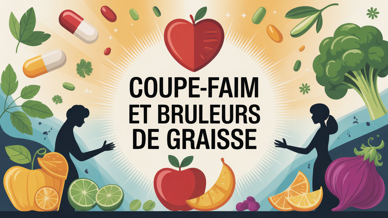 Balance alimentation saine et compléments coupe-faim brûleurs de graisse