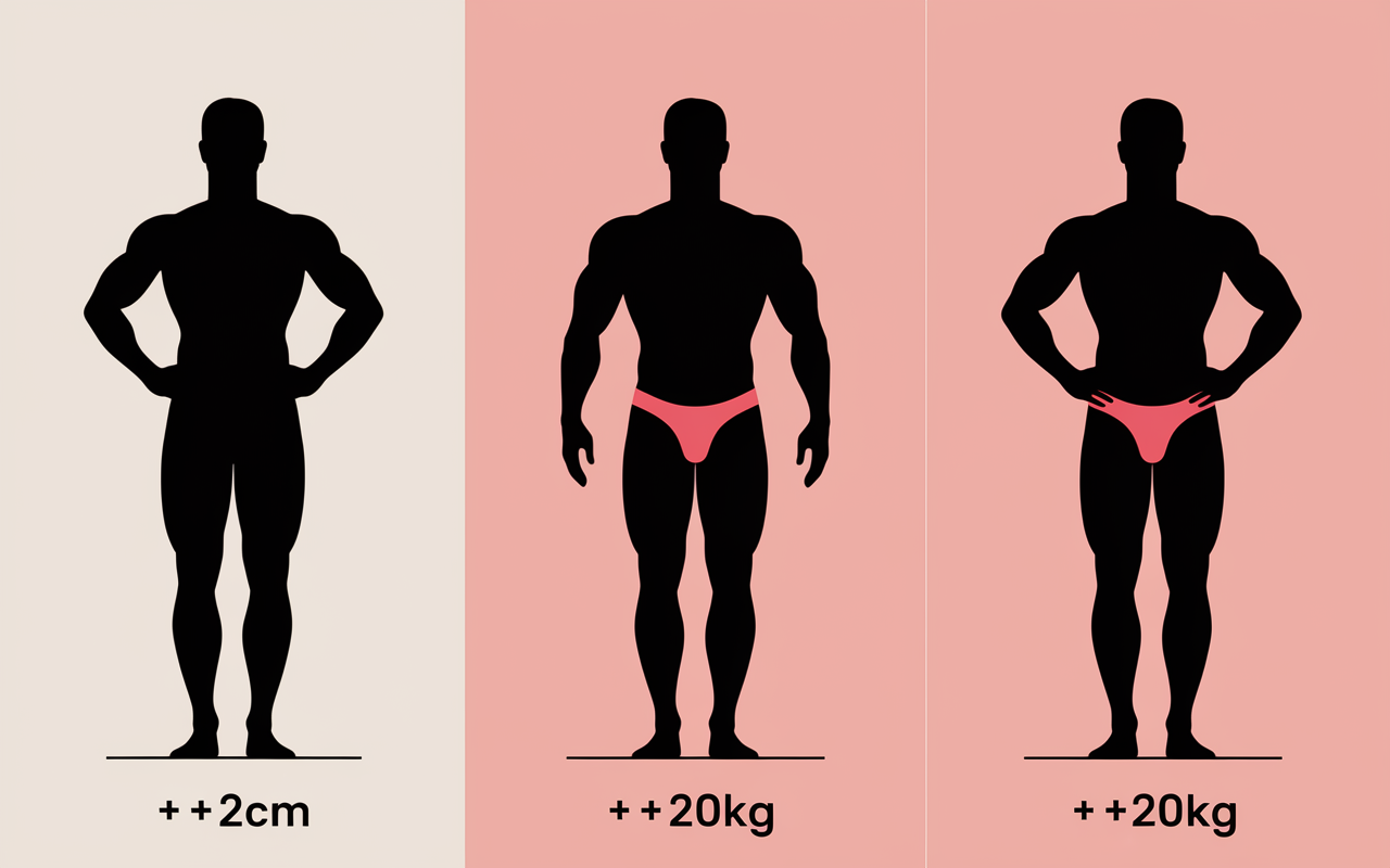 avant apres creatine photos evolution