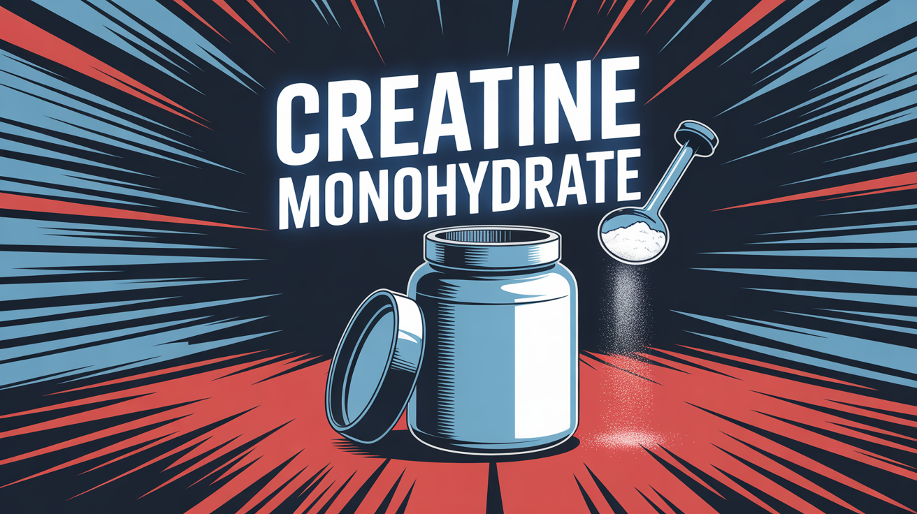 creatine monohydrate pot et cuillere doseuse poudre