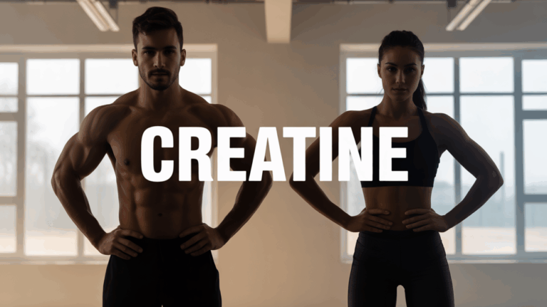 silhouettes musculeuses homme femme creatine