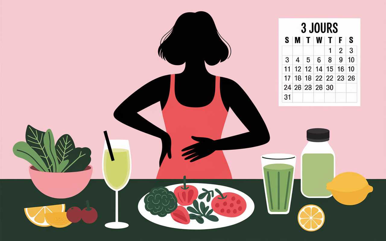Protocole detox 3 jours ventre plat silhouette et repas