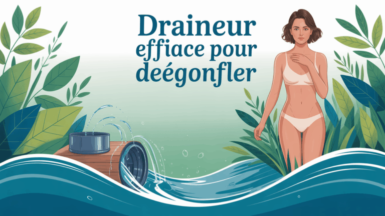 illustration drainage naturel draineur efficace degonfler femme
