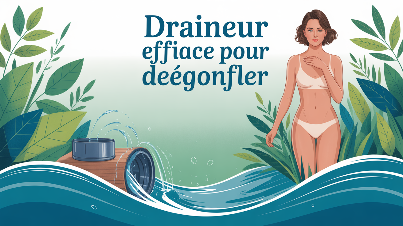 illustration drainage naturel draineur efficace degonfler femme