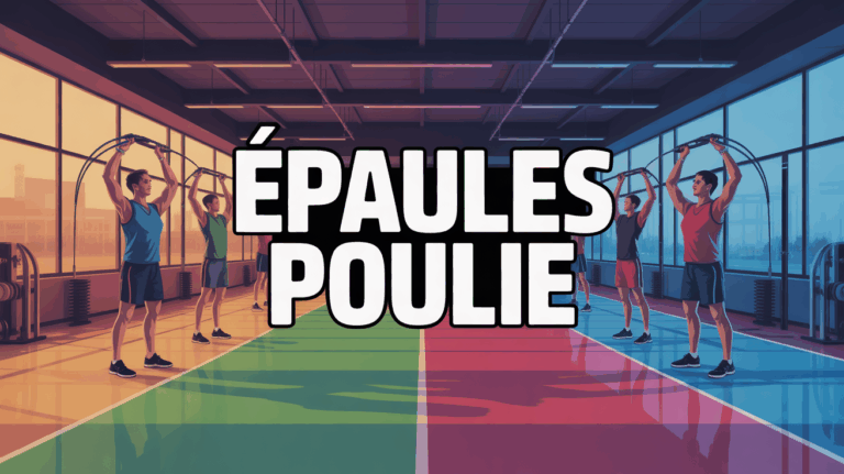 entrainement epaules poulie salle musculation design