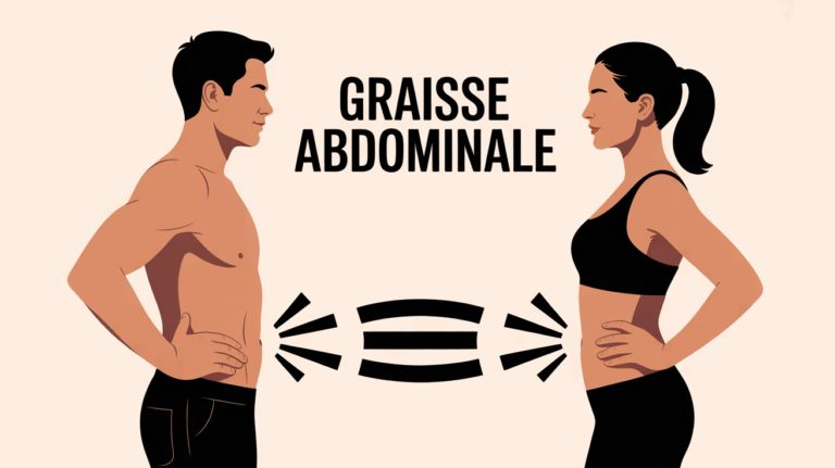réduction graisse abdominale homme femme vue dos