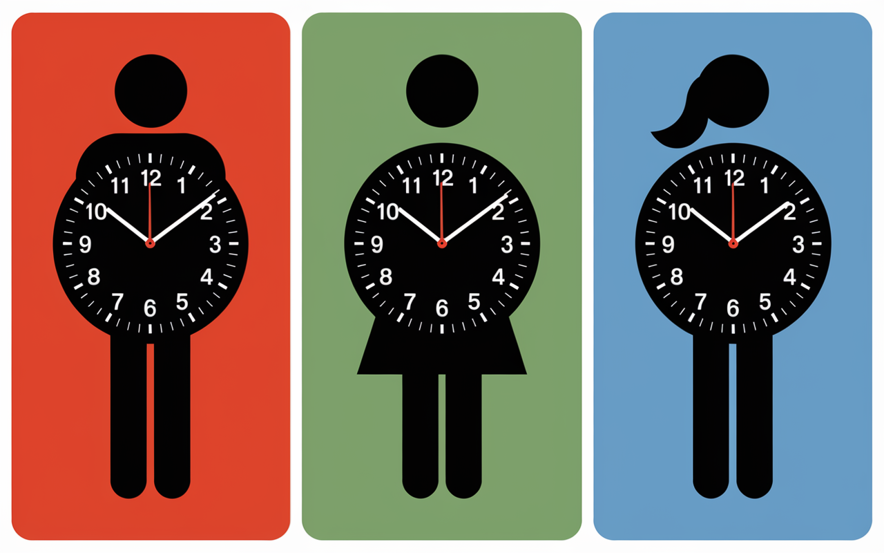 vignettes rythmes horloge 16-8 5-2 20-4 jeune intermittent