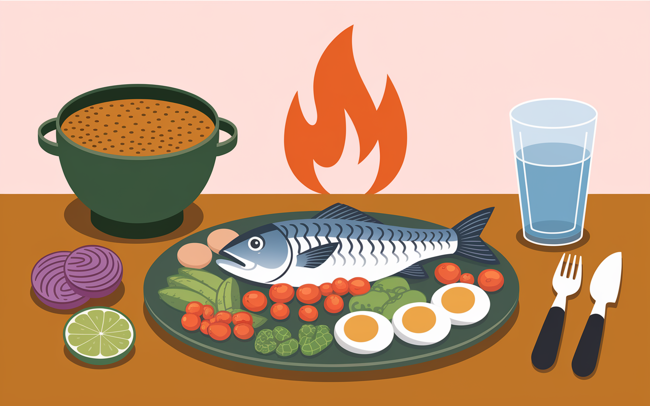 Nutrition metabolisme 40 plus poisson legumes the vert
