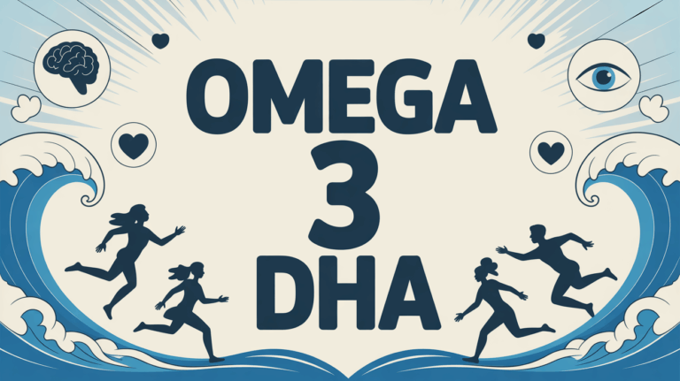 illustration omega 3 dha vitalite cerveau coeur yeux