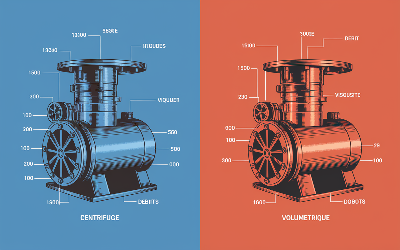 tableau comparatif pompe centrifuge et volumetrique
