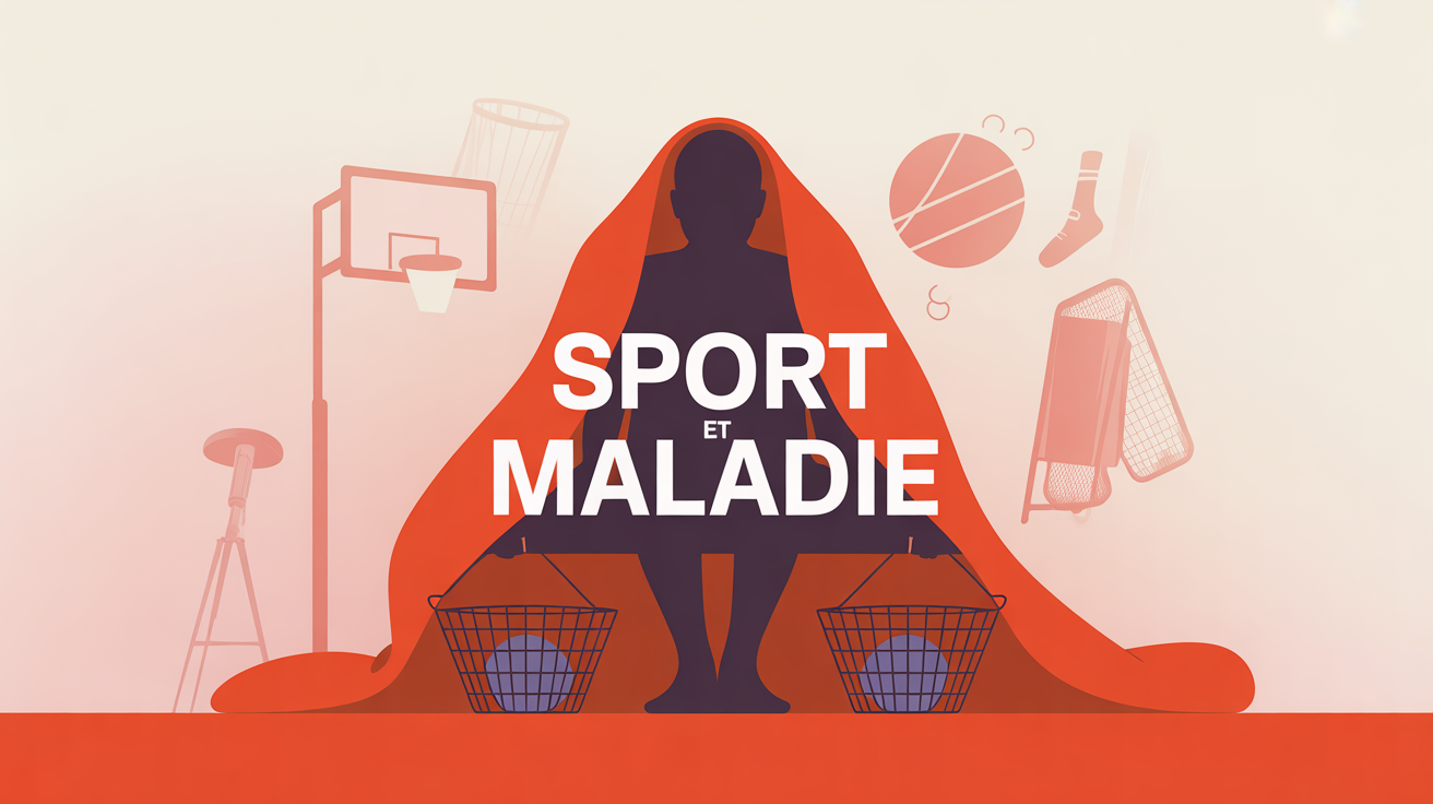 Image sport et maladie : personne sous couverture regardant baskets