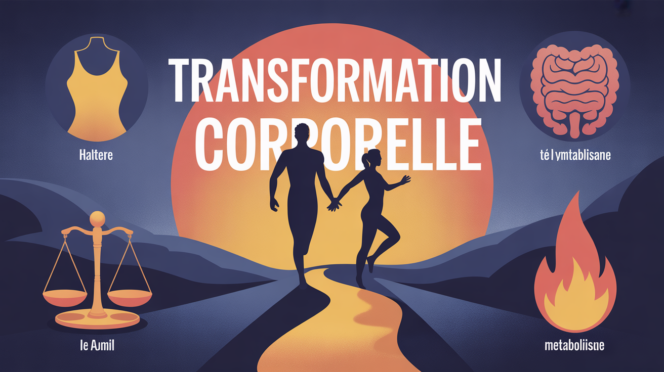 Silhouette transformation corporelle homme femme energie metabolisme