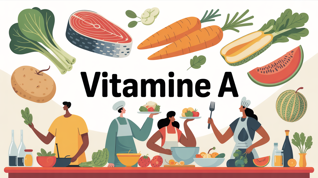 table cuisine aliments riches vitamine a