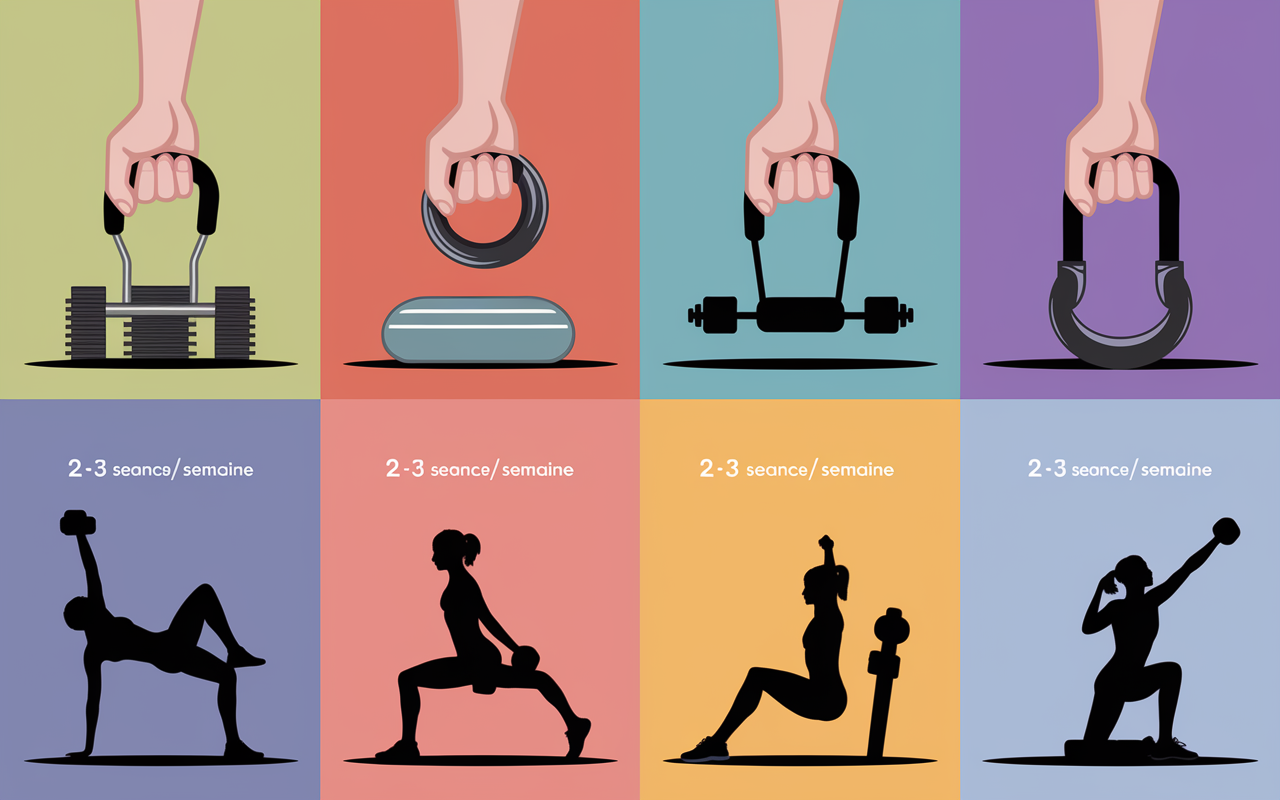 exercices avant-bras avec hand gripper haltères