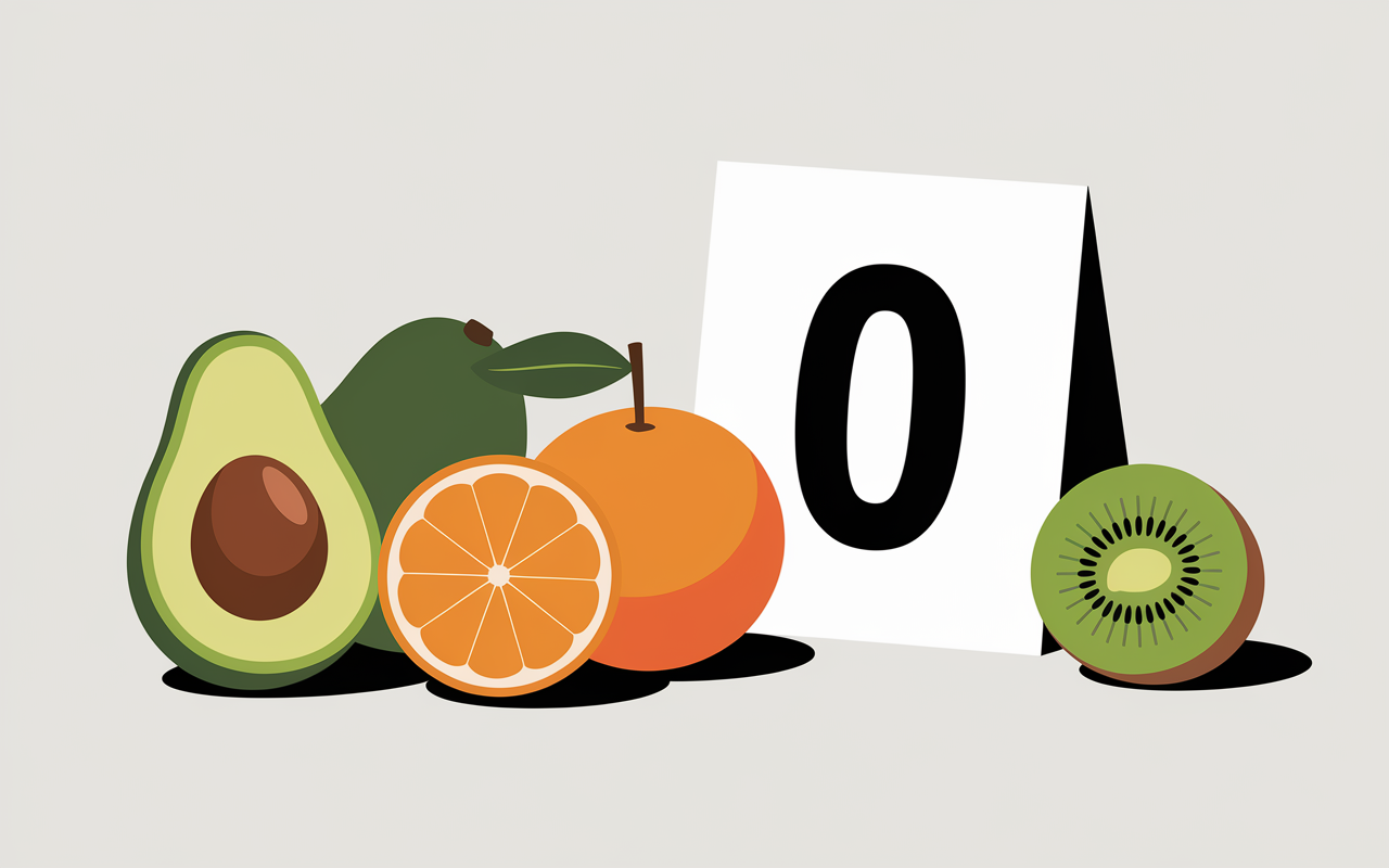 fruits sans vitamine D illustration