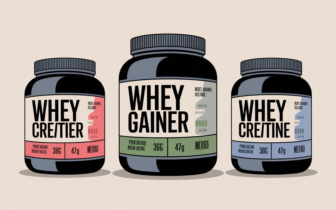 complements whey gainer creatine omega 3 prise de masse seche