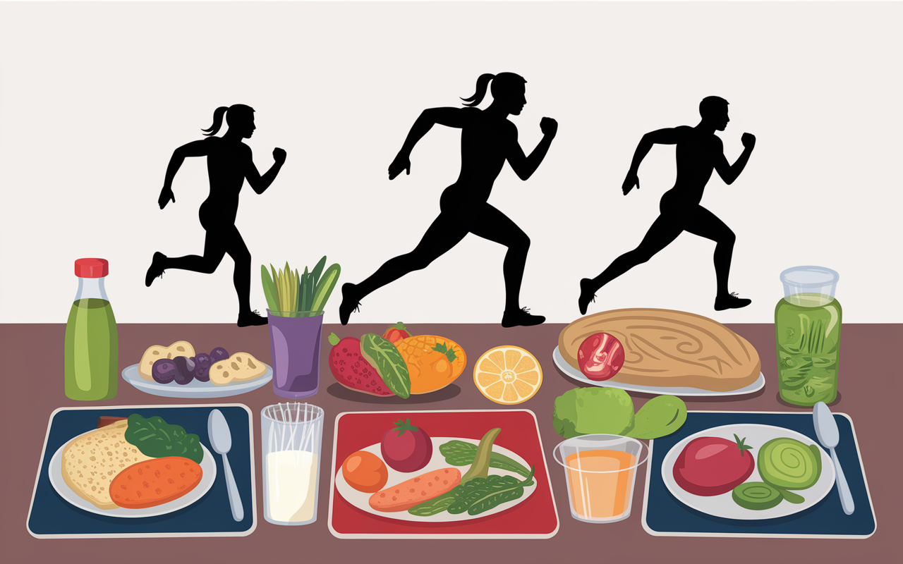assiette equilibree proteines glucides lipides prise de masse seche