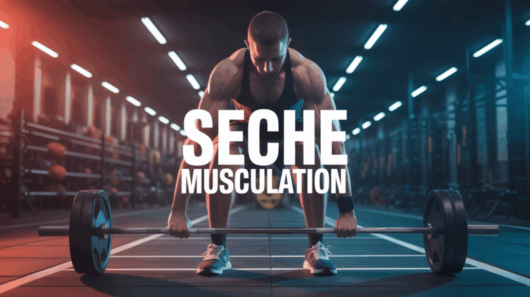 seche musculation graphique sportif salle texte