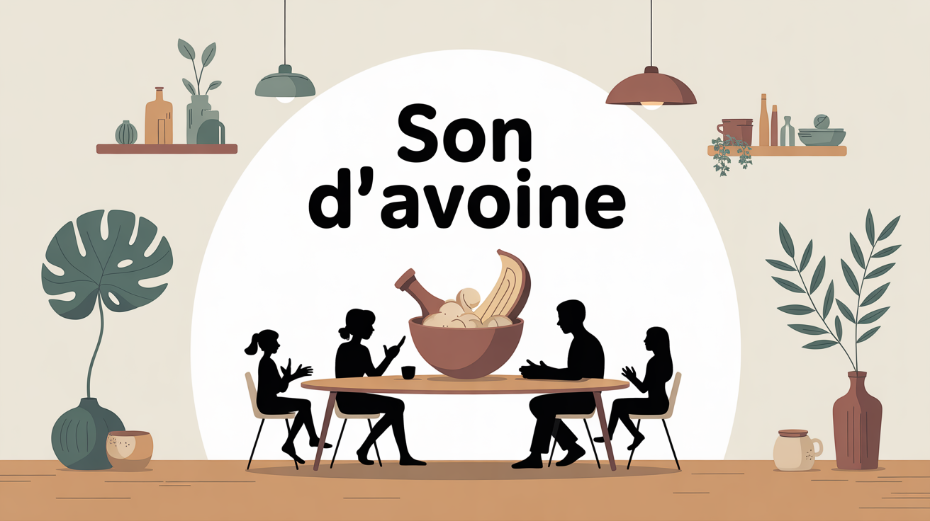 Table famille bol son d'avoine bienfaits santé