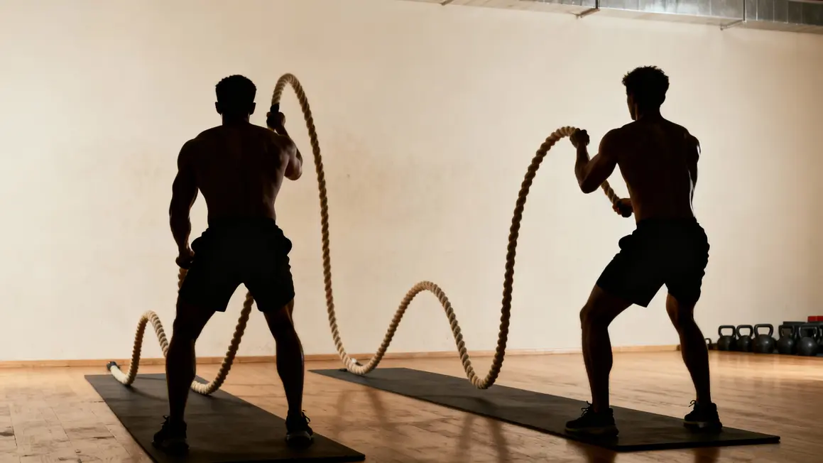 battle rope vague deltoides triceps
