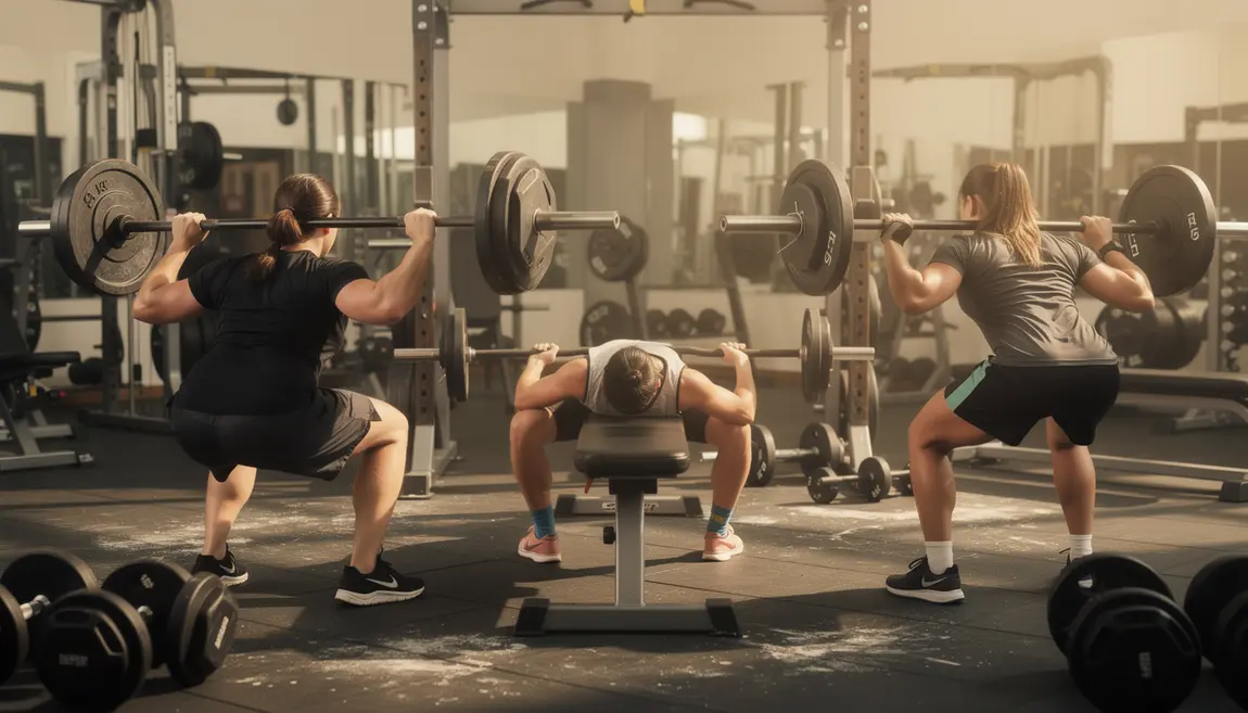 powerlifting salle musculation trois mouvements