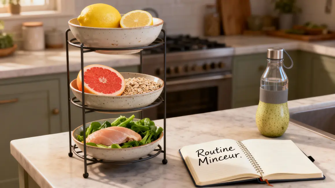 étagère cuisine routine brûleur de graisse naturel