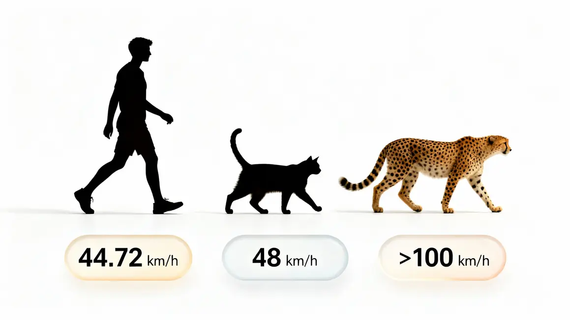 vitesse homme chat guepard kmh