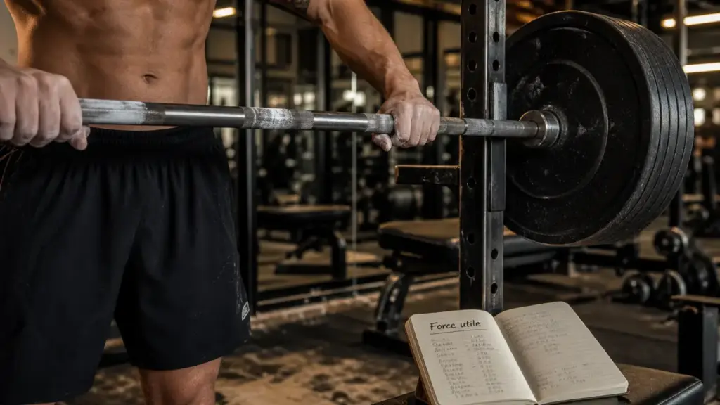 Musculation pour la force : squat avec barre, 80% 1RM