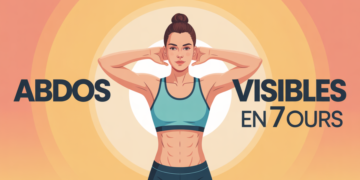 exercice abdos illustration moderne challenge 7 jours