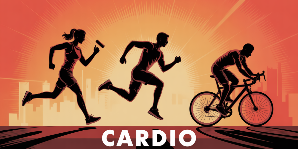illustration silhouettes cardio energie motivation