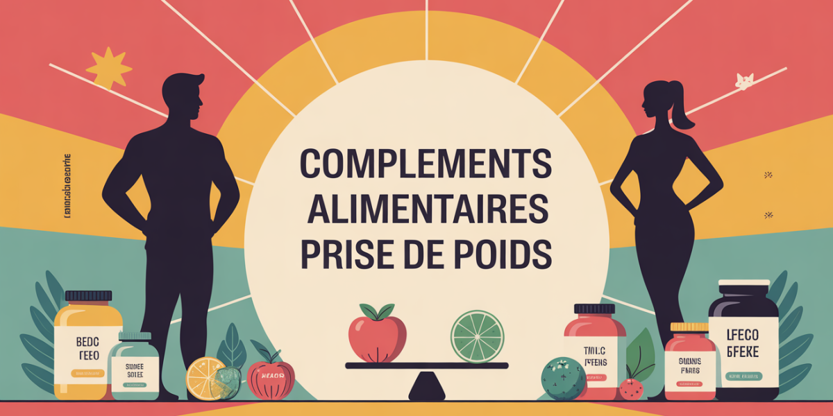 Illustration balance et compléments pour prise de poids