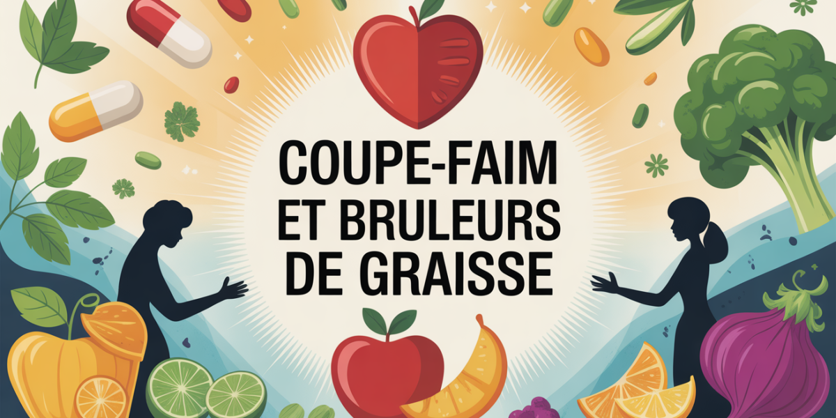Balance alimentation saine et compléments coupe-faim brûleurs de graisse