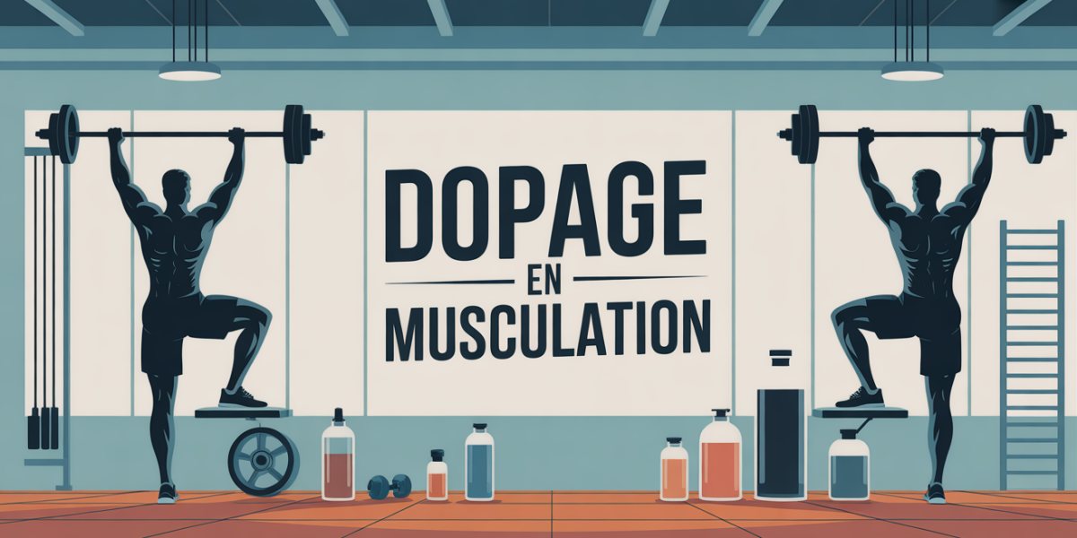 Illustration dopage en musculation salle de sport