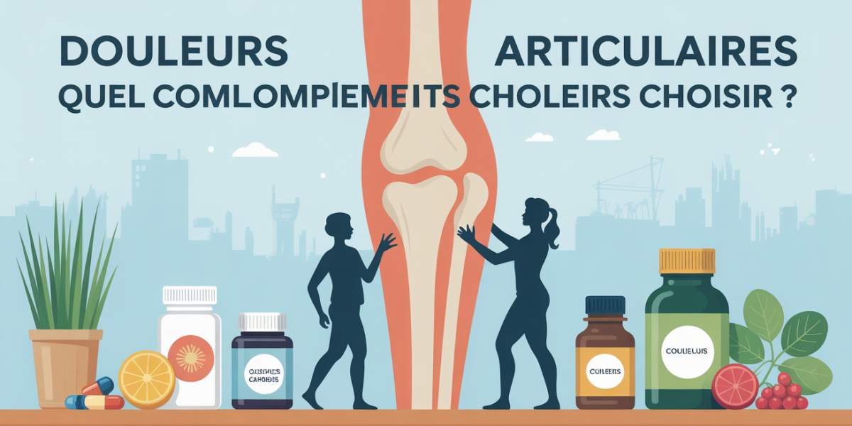 illustration genou avec complements alimentaires