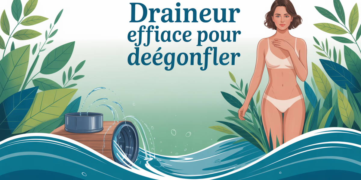 illustration drainage naturel draineur efficace degonfler femme