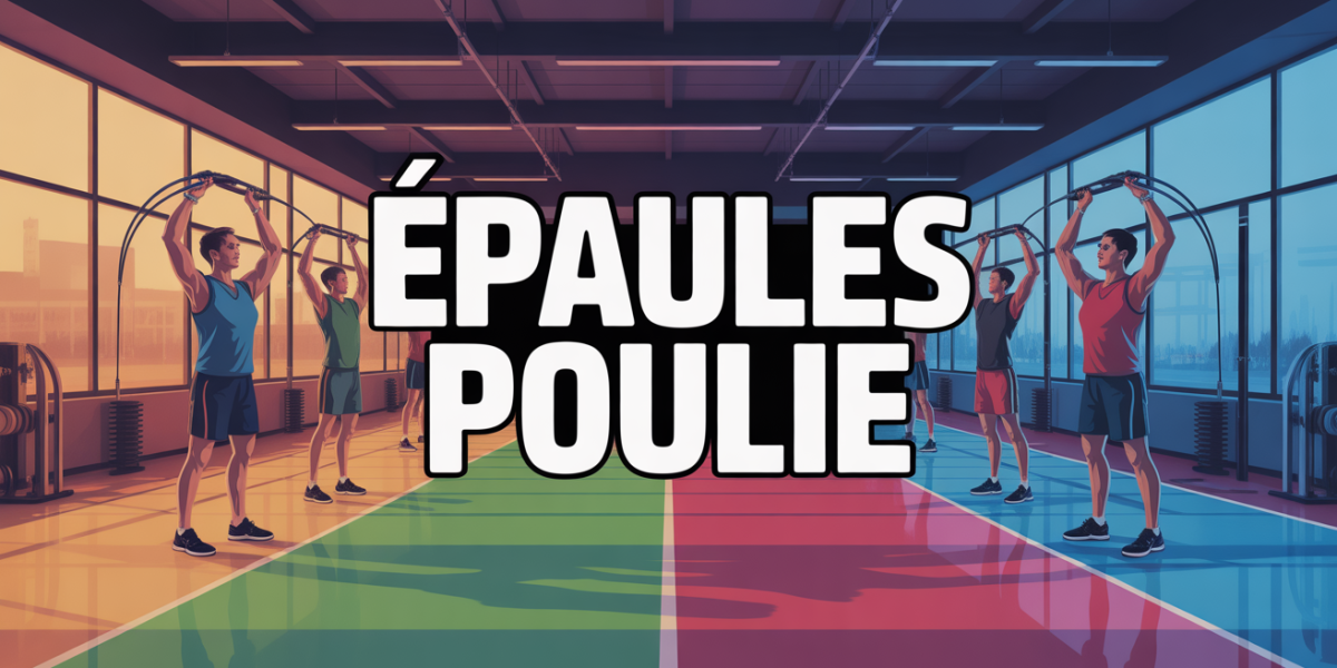 entrainement epaules poulie salle musculation design