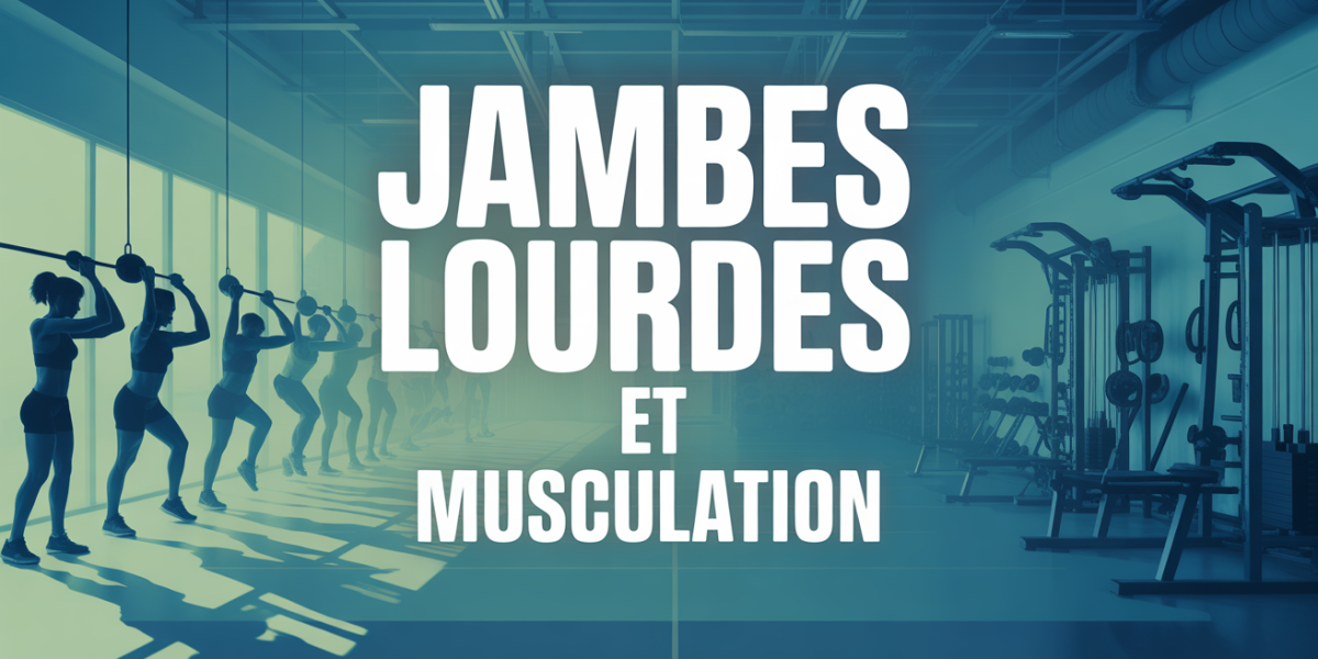Salle de sport jambes lourdes musculation silhouettes