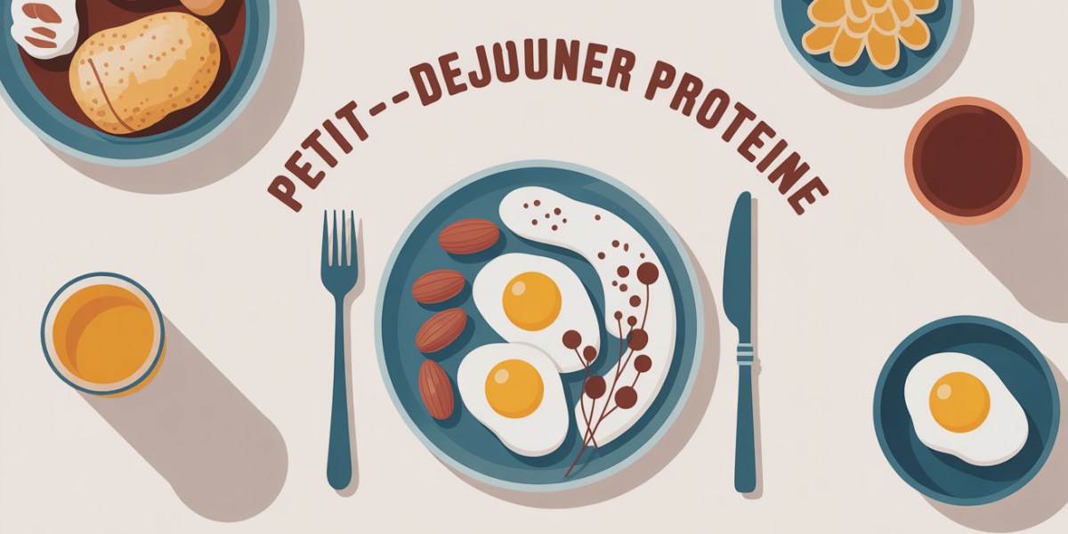 petit dejeuner proteine oeufs yaourt grec amandes flocons