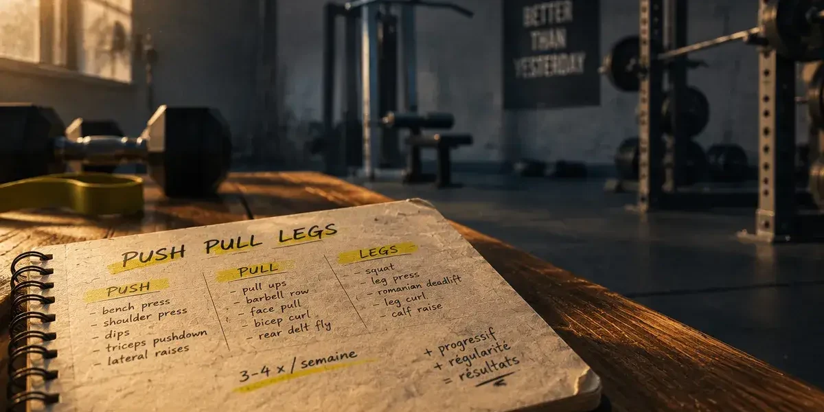 Push pull legs : plan d’entraînement 3 à 6 séances