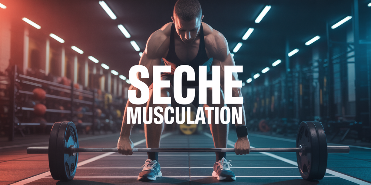 seche musculation graphique sportif salle texte