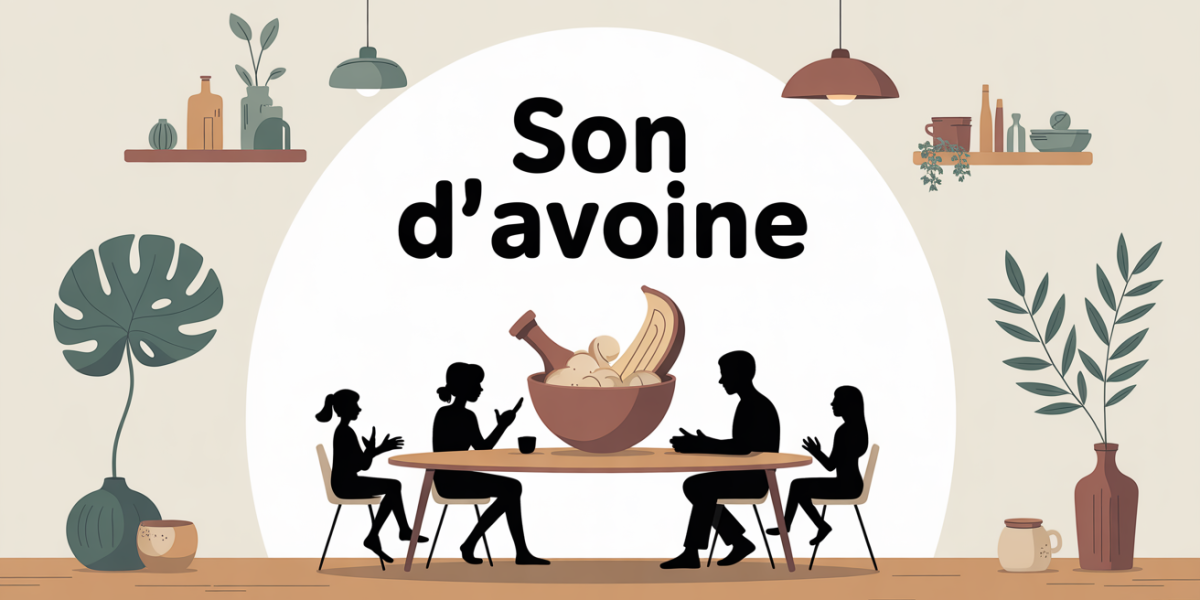 Table famille bol son d'avoine bienfaits santé