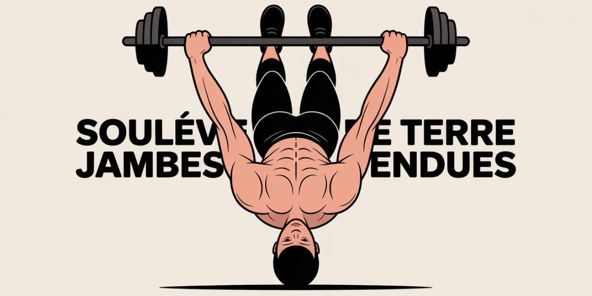souleve de terre jambes tendues vue de dos muscles ischio jambiers fessiers