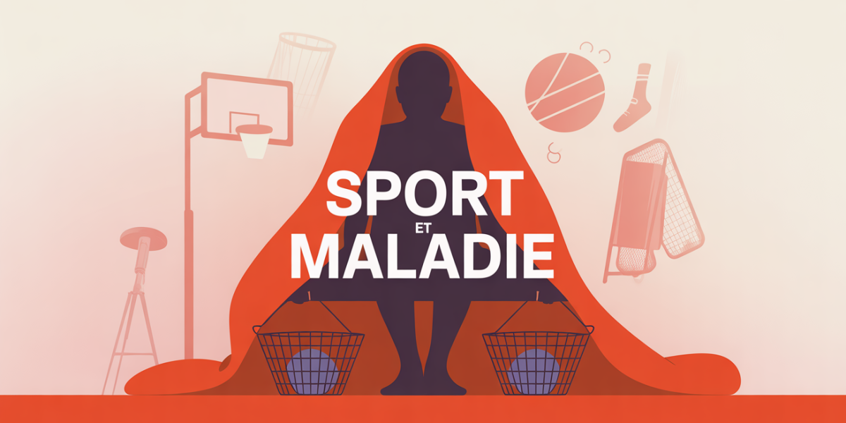 Image sport et maladie : personne sous couverture regardant baskets